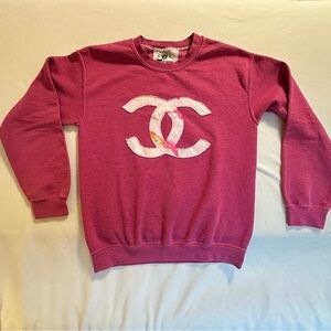 Yo! Mama’s Bootleg Designer Vintage Inspired Sweatshirt Pink S